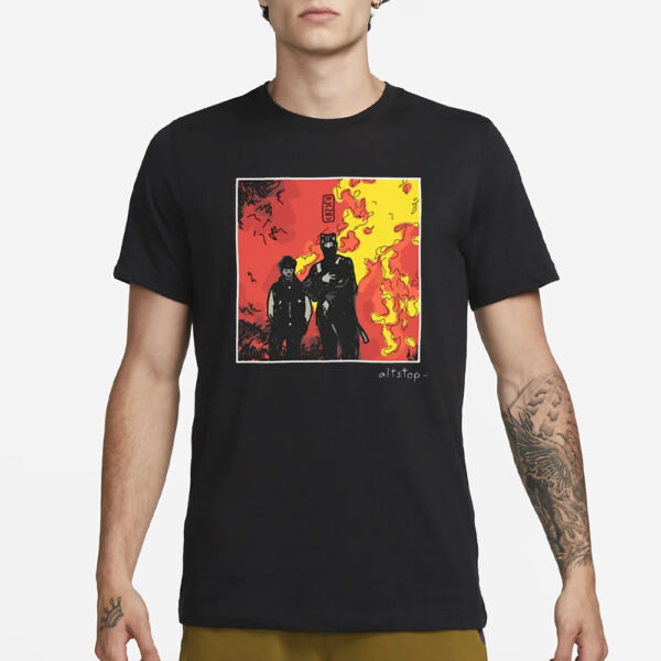 Evie Softestbandito Catboi On Fire Deluxe T-Shirt3