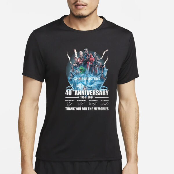 Ghostbusters Frozen Empire 40th Anniversary 1984-2024 Thank You For The Memories T-Shirt44