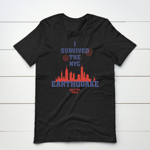 I Survived The Nyc Earthquake April 5Th 2024 Baby Onesie T-Shirt