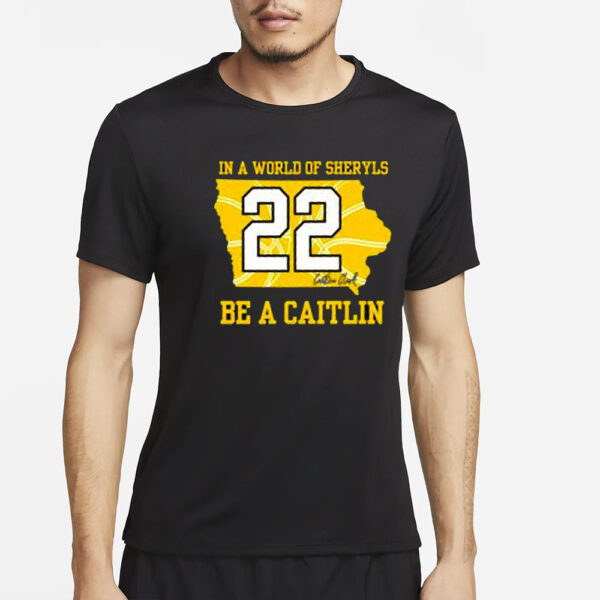 In A World Of Sheryls Be A Caitlin 22 Caitlin Clark T-Shirt45