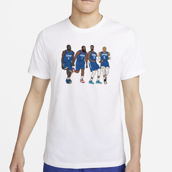 Kawhi, Harden, PG & Russ T-Shirt2