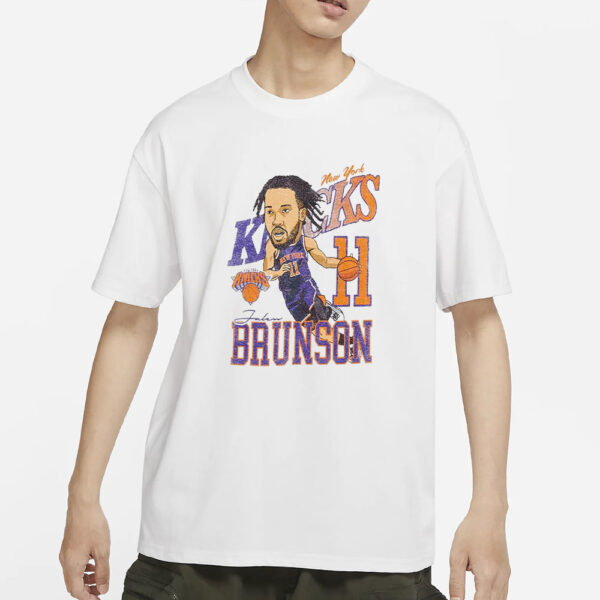 Knicks Jalen Brunson Caricature T-Shirts