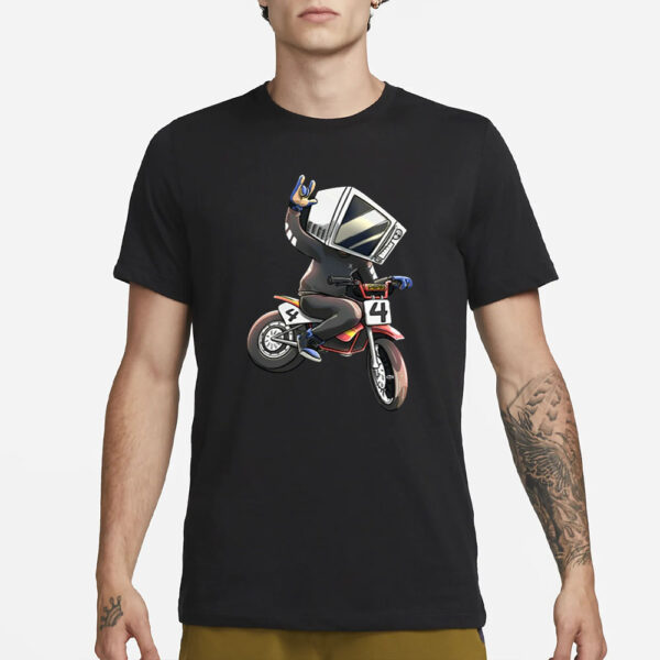 Makethehoodsmile Microwave Man Bike T-Shirt3