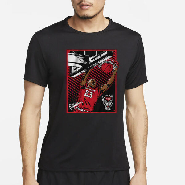 NC STATE BASKETBALL MO DIARRA SIGNATURE SLAM T-SHIRT2