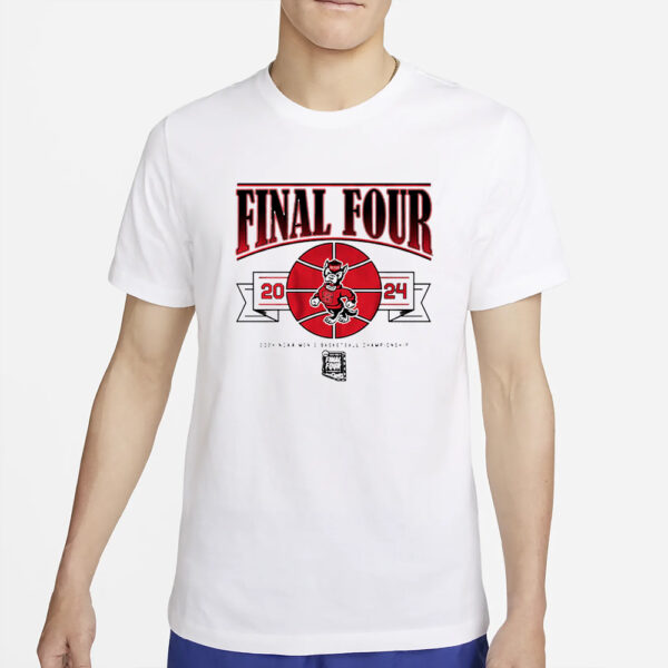 NC STATE MEN'S BASKETBALL 2024 FINAL FOUR T-SHIRT4