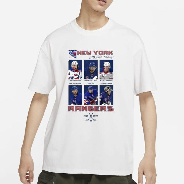 NY Rangers Starting Lineup T-Shirts