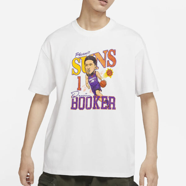 Phoenix Suns Devin Booker Caricature T-Shirts