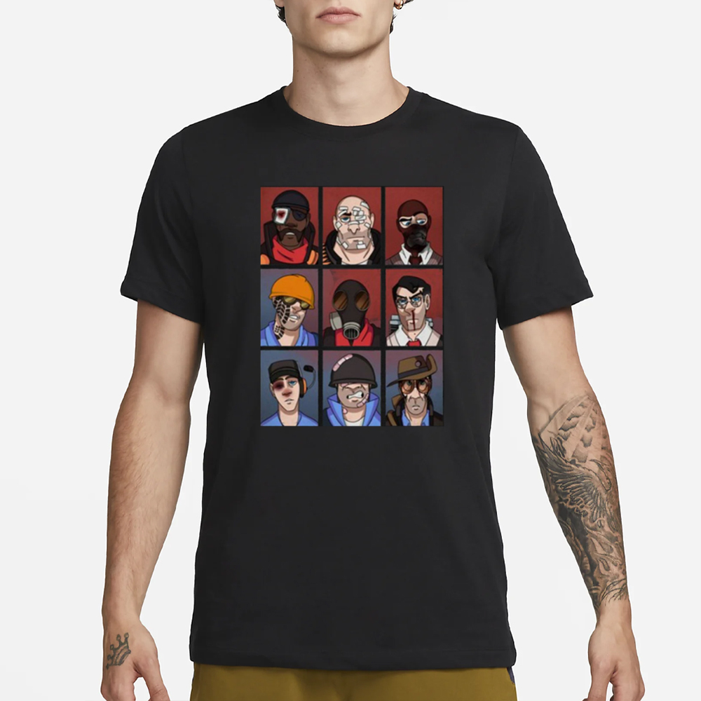 The Dudes Of TF2 T-Shirt 5 The Dudes Of TF2 T-Shirt3