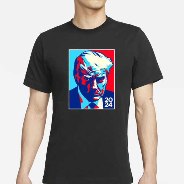 Trump Colorblock Navy Cotton T-Shirt