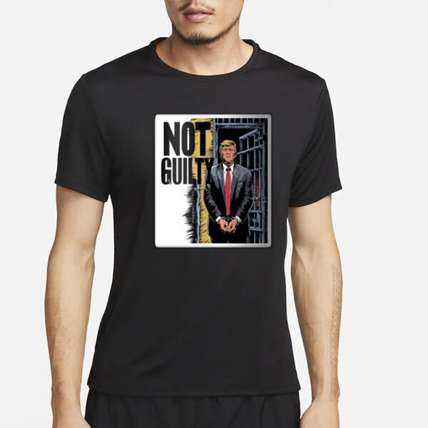 Trump Not Guilty Mugshot T-Shirt2