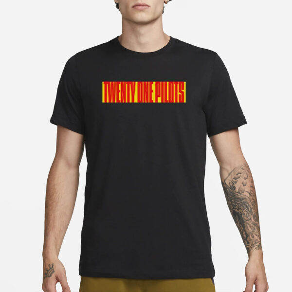 Twenty One Pilots Block Wordmark T-Shirt3