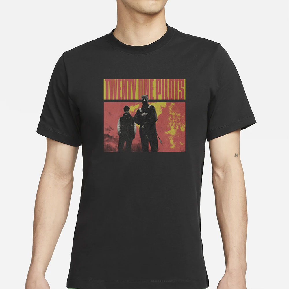 Twenty One Pilots Clancy Topline Album Cover T-Shirt 4 Twenty One Pilots Clancy Topline Album Cover T-Shirts