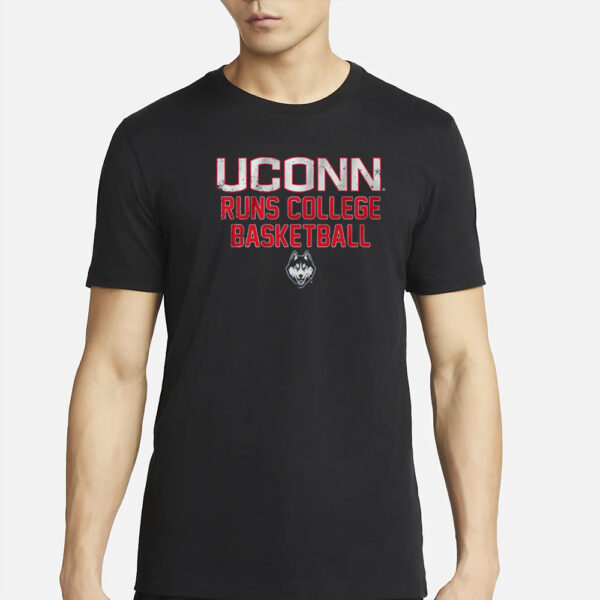 UCONN RUNS COLLEGE BASKETBALL T-SHIRT3