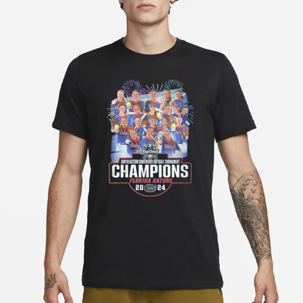 2024 Southeastern Conference Softball Tournament Champions Florida Gators T-Shirt1