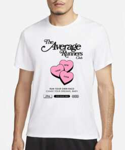 AVERAGE RUNNERS LOVE HEARTS T-SHIRT3