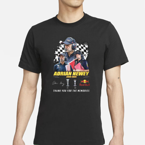 Adrian Newey 2006-2025 Thank You For The Memories T-Shirt