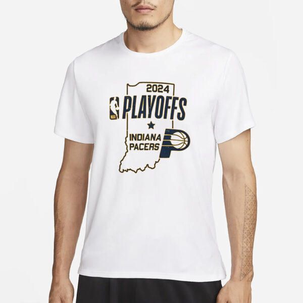 Adult Indiana Pacers 2024 NBA Playoffs State of Mind Round 2 T-Shirt 3