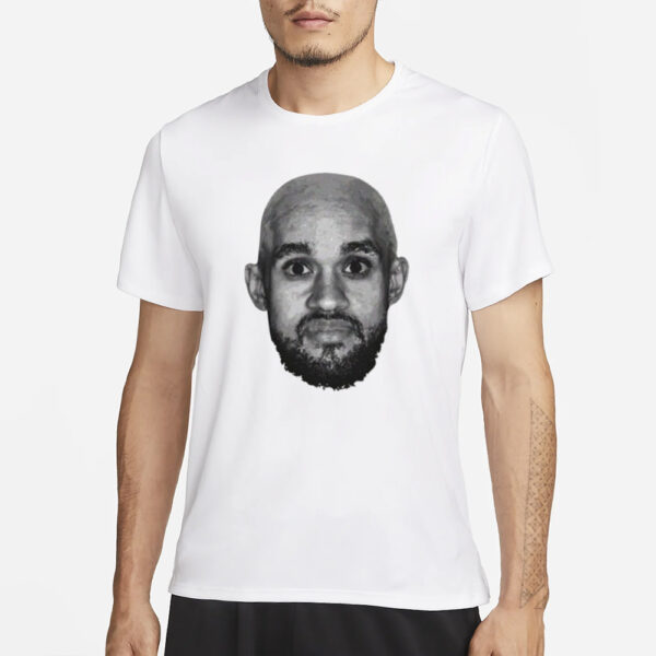 Bald Derrick White Funny Face Boston T-Shirt3