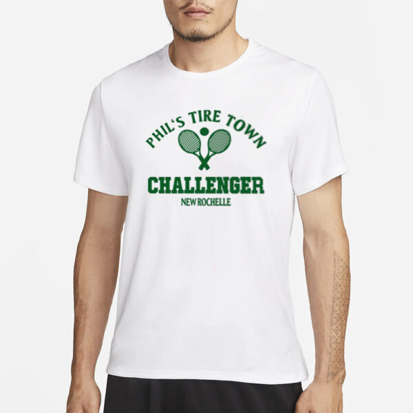 Borderrosedesigns Phil's Tire Town Challengers T-Shirt3