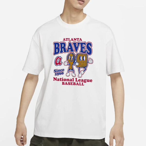 Braves Mitchell And Ness Cooperstown Collection Food Concessions T-Shirt