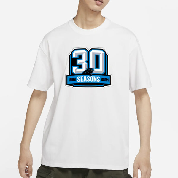 Carolina Panthers 30 Seasons 1995 T-Shirts