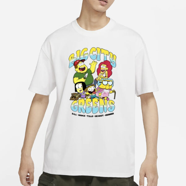 Cartoonrxbbit Big City Greens Bill Nancy Tilly Cricket Gramma T-Shirts