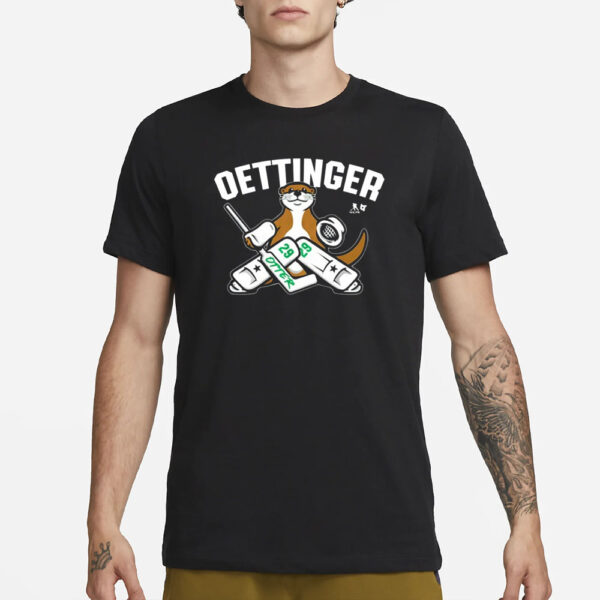 Dallas Jake Oettinger Otter T-Shirt4