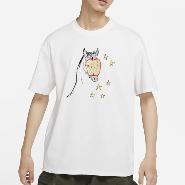 Elena Fiorenza Gatti Horse Girl Apple T-Shirts