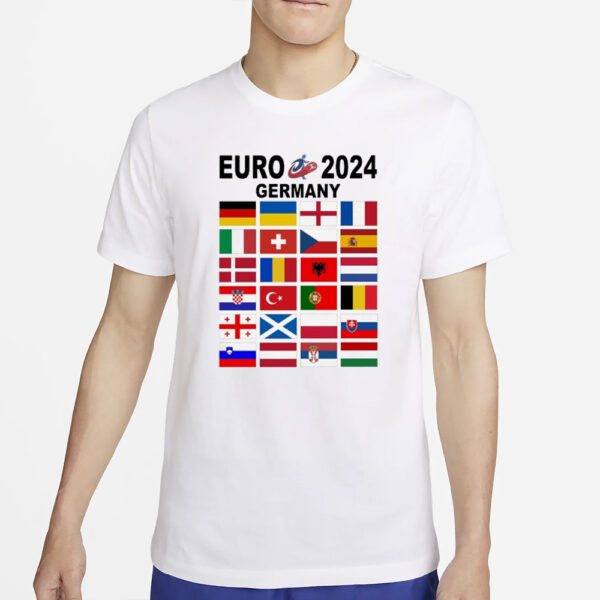 Euro 2024 In Germany Flags Of Participating Countries T-Shirt2