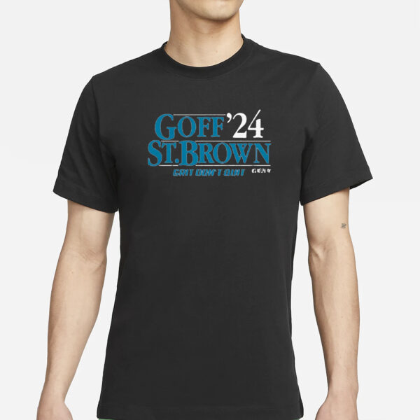 GOFF-ST. BROWN '24 T-SHIRTS