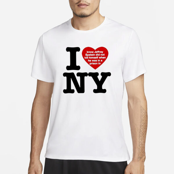 I Love Ny I Know Jeffrey Epstein Did Not Kill Himself When He Was In A Prison In Ny T-Shirt3