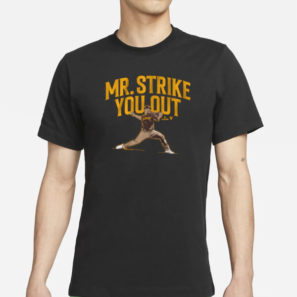 JEREMIAH ESTRADA MR. STRIKE YOU OUT T-SHIRT