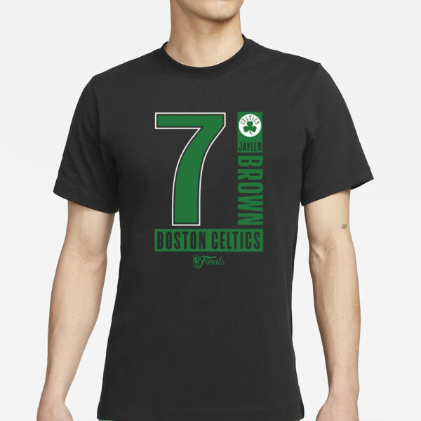 Jaylen Brown Celtics 2024 Finals Inbound Pass T-Shirt