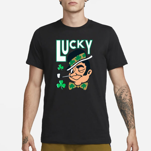 Jayson Tatum Wearing Lucky The Leprechaun Celtics T-Shirt1