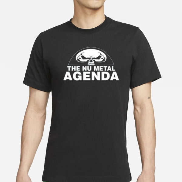 Justin Whang Wearing The Nu Metal Agenda T-Shirts