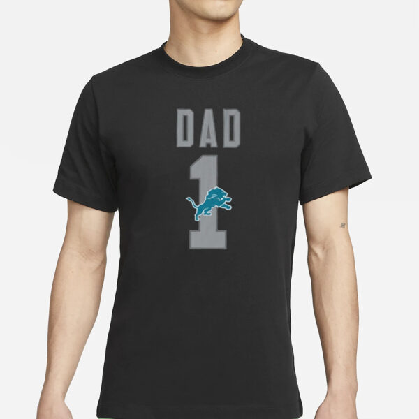 Lions Number 1 Dad T-Shirt Father’s Day 2024s