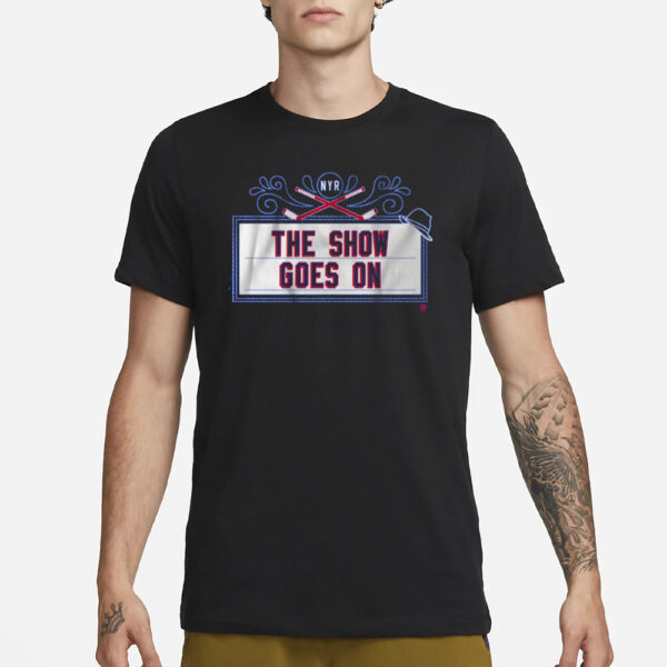 NEW YORK HOCKEY THE SHOW GOES ON T-SHIRT3