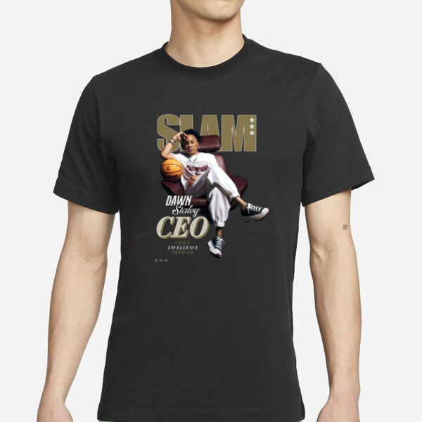 National Champion Dawn Staley Covers Slam 250 T-Shirt