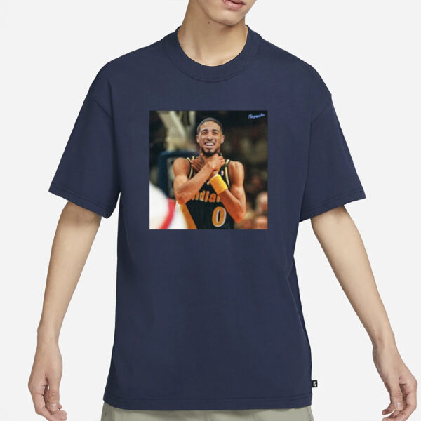 The Pacers Tyrese Haliburton Choke Like Reggie Miller T-Shirt3