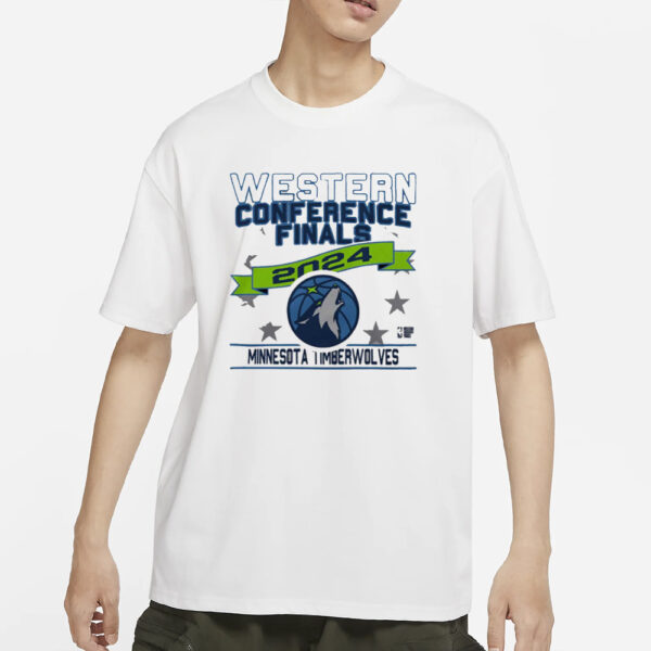 Timberwolves Stadium Essentials 2024 Western Conference Finals T-Shirts