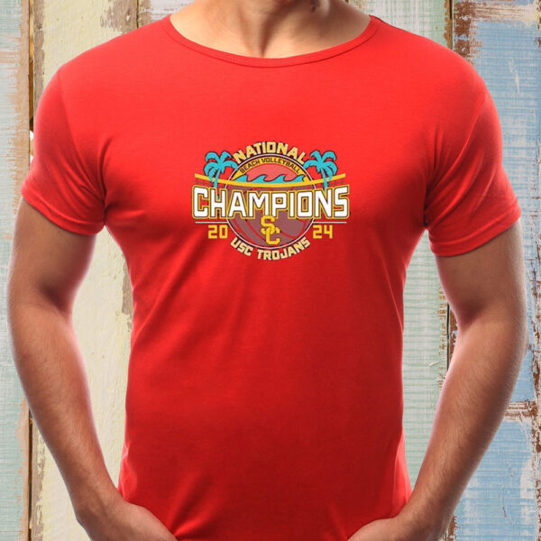 USC Trojans 2024 NCAA Beach Volleyball National Champions T-Shirt