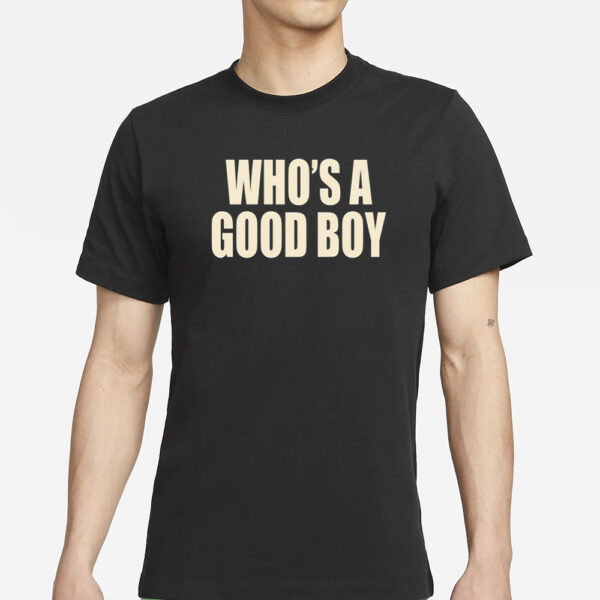 Who's A Good Boy Orange T-Shirt