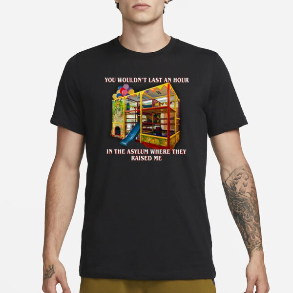 You Wouldn’t Last An Hour In The Asylum Where They Raised Me T-Shirt1