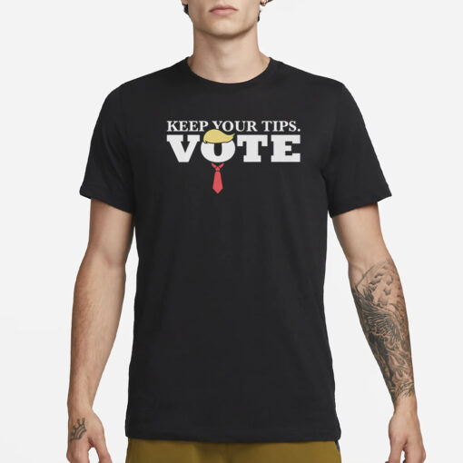 David J Harris Jr Keep Your Tips Vote T-Shirt3