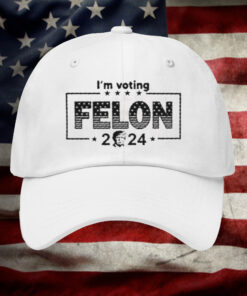 Donald Trump Im Voting Felon 2024 Embroidered Hat2