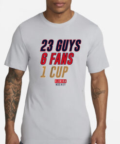 FLORIDA HOCKEY 23 GUYS, 6 FANS, 1 CUP T-SHIRT