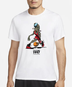 Great Black Shark The Flu Game 1997 The Illest Of The Illest T-Shirt1