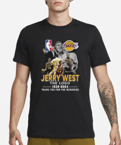 Jerry West The Logo 1938-2024 Thank You For The Memories T-Shirt3