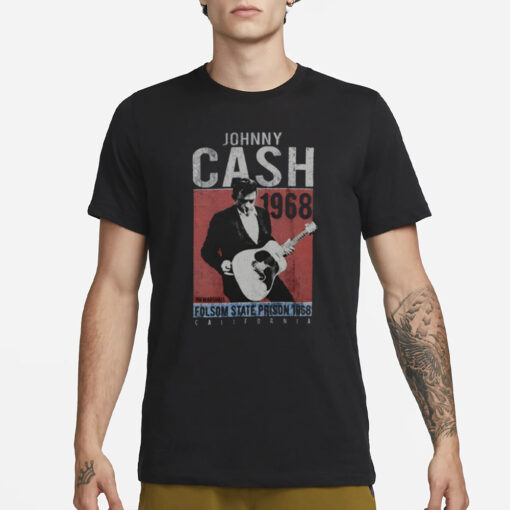 Joe Rogan Wearing Johnny Cash One More Song 1968 Vintage T-Shirt1