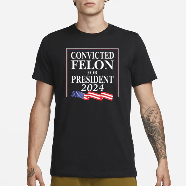 Luke Rudkowski Convicted Felon For President 2024 T-Shirt3